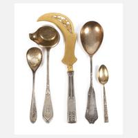 Konvolut Silberbesteckteile Jugendstil111