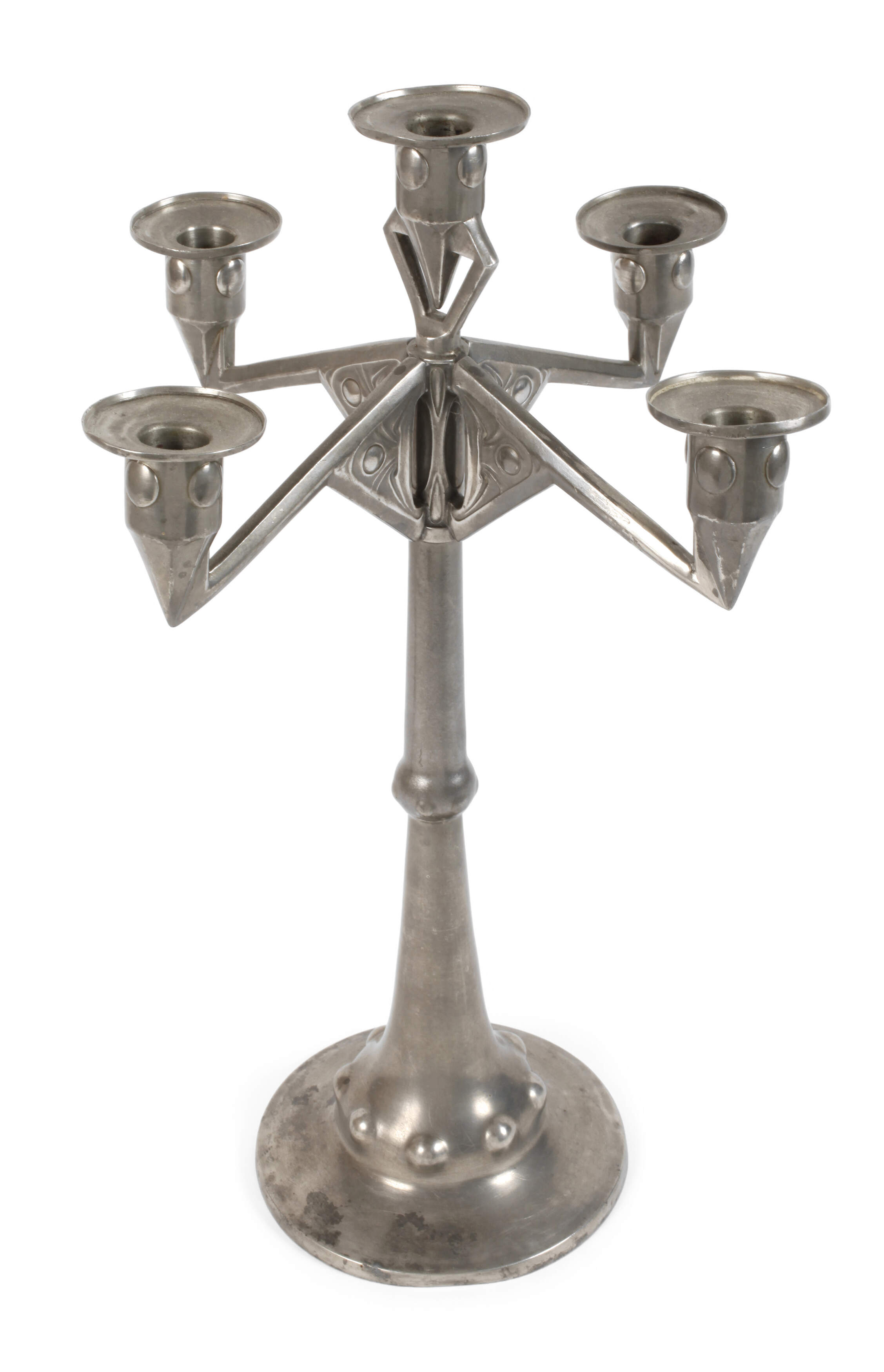 Fünfflammiger Jugendstilleuchter