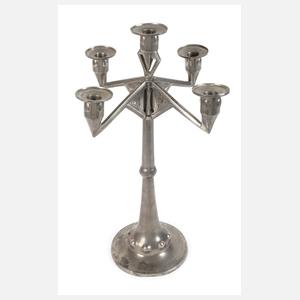 Fünfflammiger Jugendstilleuchter