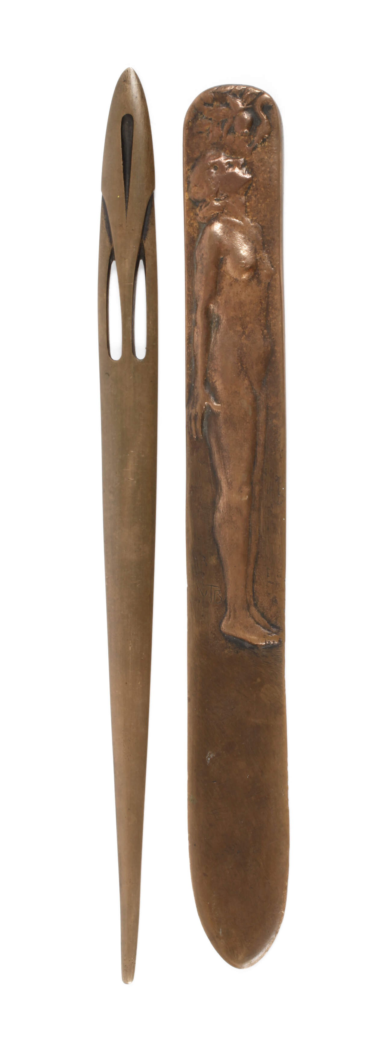 Paar Brieföffner/Papiermesser Jugendstil