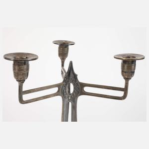 WMF Geislingen Tafelleuchter Jugendstil