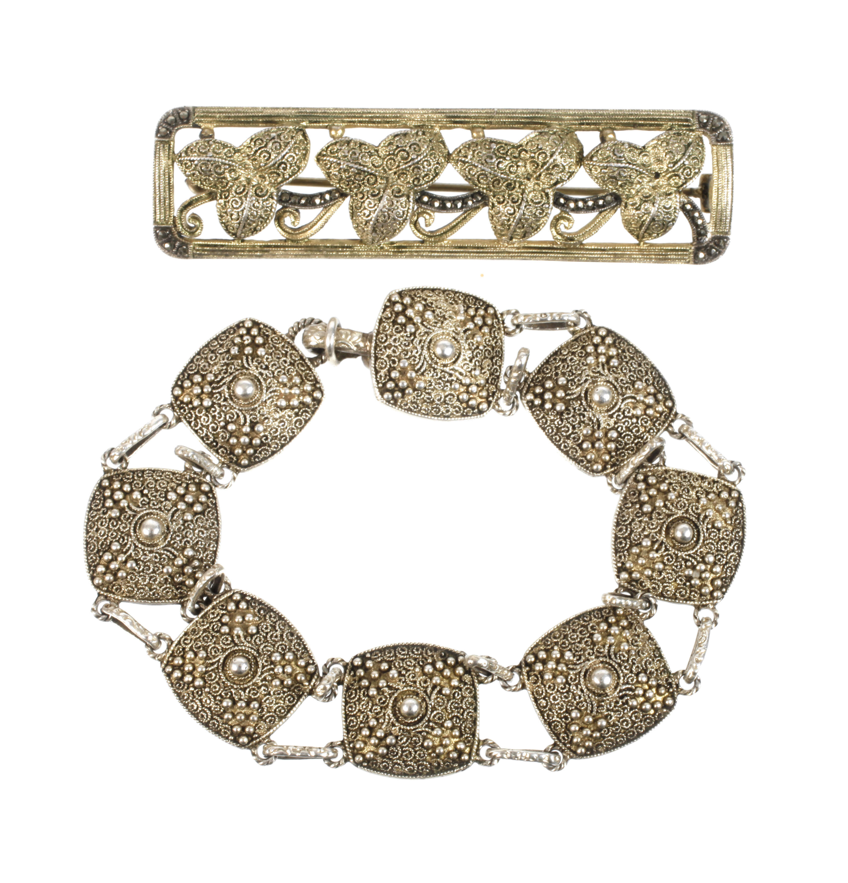 Theodor Fahrner Brosche und Armband