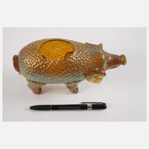 Lötz Wwe. Schwein "Martelé Candia Silberiris"