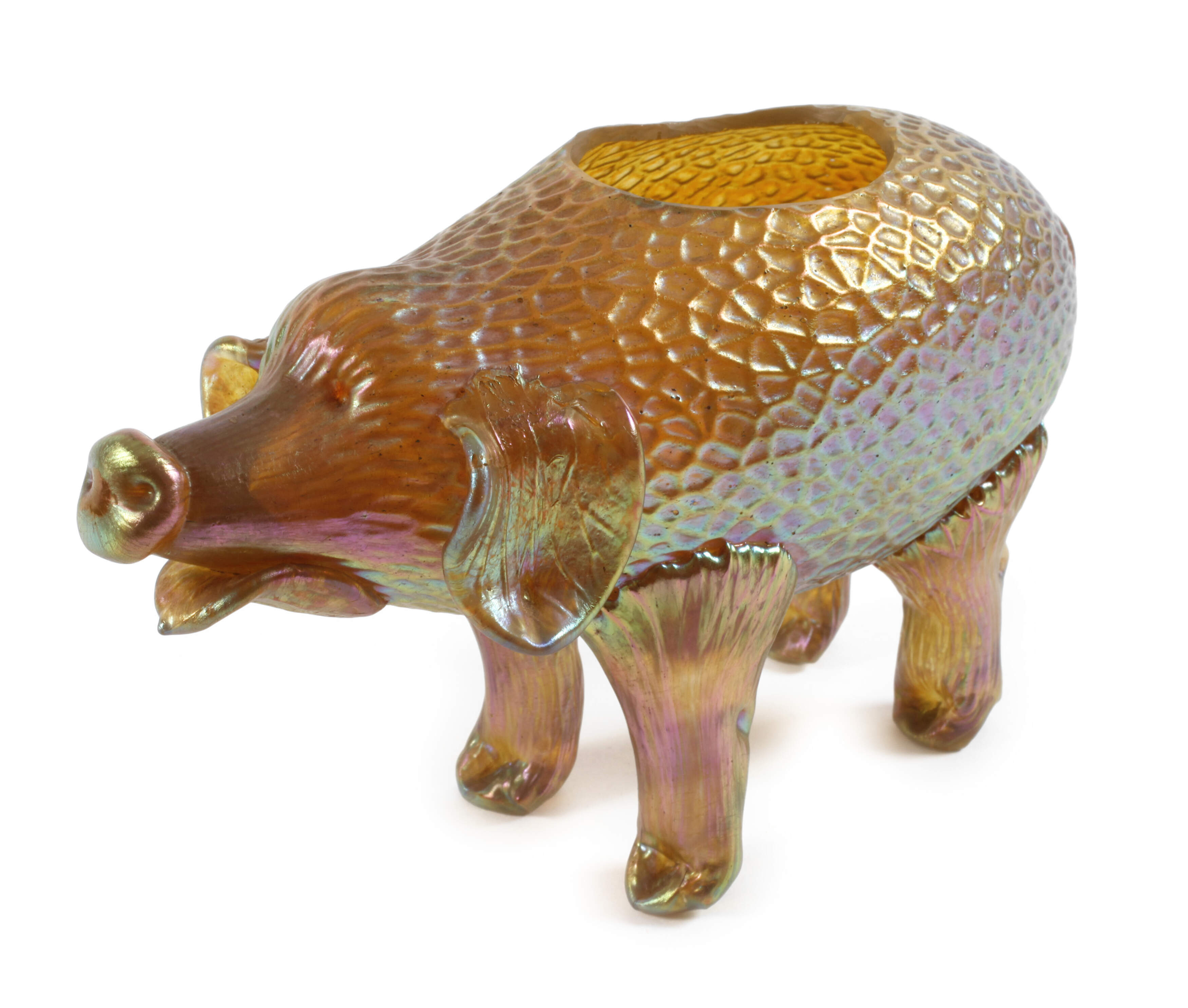 Lötz Wwe. Schwein "Martelé Candia Silberiris"