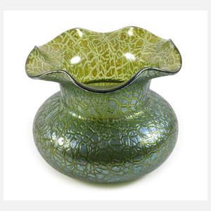 Lötz Wwe. Vase "Mimosa Green"