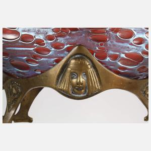 Lötz Wwe. montierte Jugendstilschale "Diaspora Pink"