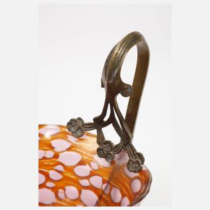 Lötz Wwe. montierte Jugendstilschale "Diaspora Pink"