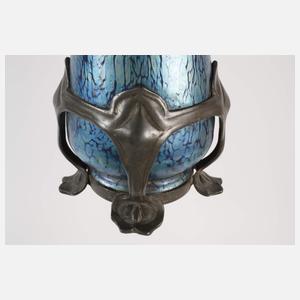 Lötz Wwe. montierte Vase "Cobalt Papillon"