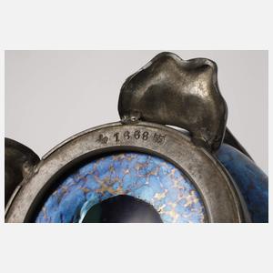 Lötz Wwe. montierte Vase "Cobalt Papillon"