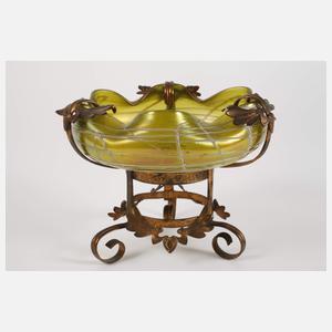 Kralik montierte Schale und Vase