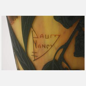 Daum Nancy übergroße Ätzglasvase