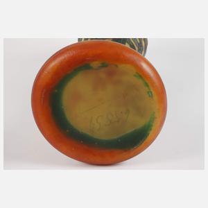 Daum Nancy übergroße Ätzglasvase