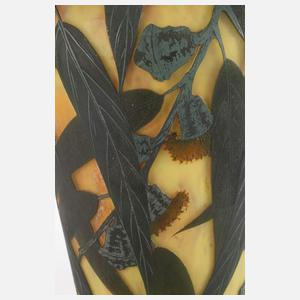 Daum Nancy übergroße Ätzglasvase