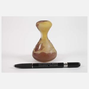 Émile Gallé kleine Ätzglasvase