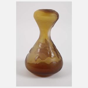Émile Gallé kleine Ätzglasvase