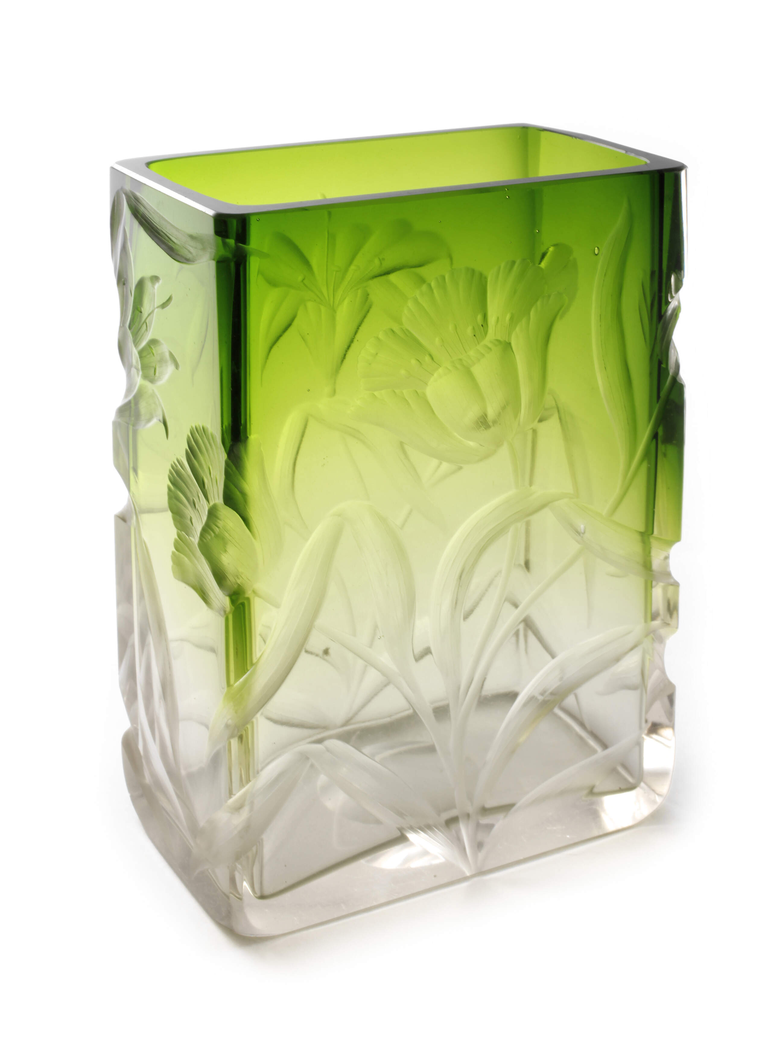 Moser Karlsbad Vierkantvase