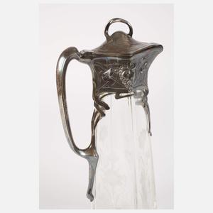 Karaffe mit Montierung Jugendstil