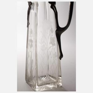 Karaffe mit Montierung Jugendstil