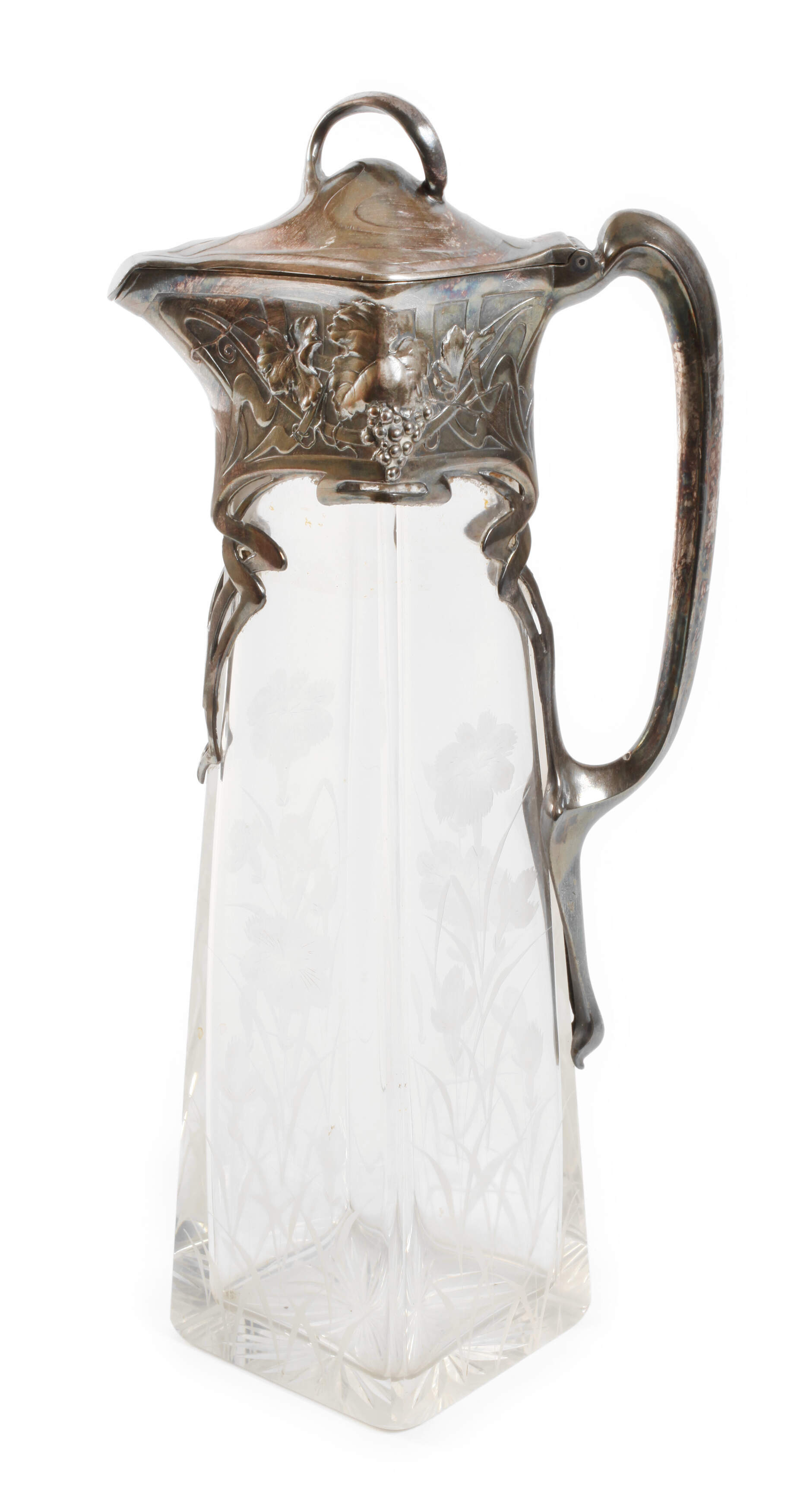 Karaffe mit Montierung Jugendstil