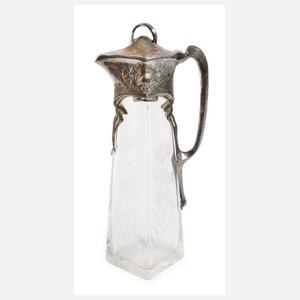 Karaffe mit Montierung Jugendstil