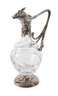 Karaffe mit Metallmontierung Jugendstil