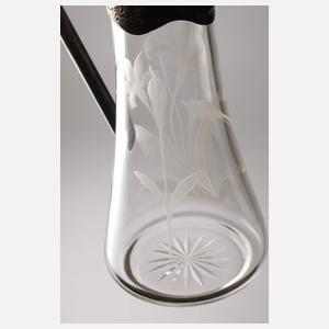 Kleine Karaffe Irisblütendekor