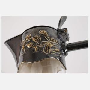 Kleine Karaffe Irisblütendekor