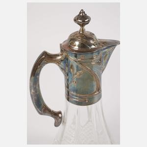 Karaffe mit Silbermontierung