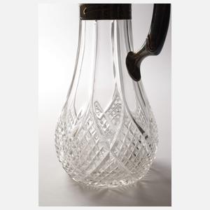 Karaffe mit Silbermontierung