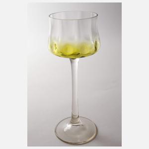 Zwei Stängelgläser Jugendstil