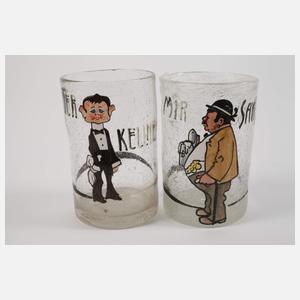 Zehn Becher Ludwig Hohlwein