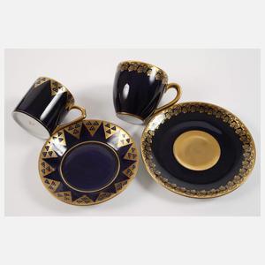 Konvolut Mokkatassen Jugendstil