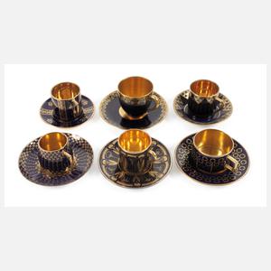 Konvolut Mokkatassen Jugendstil