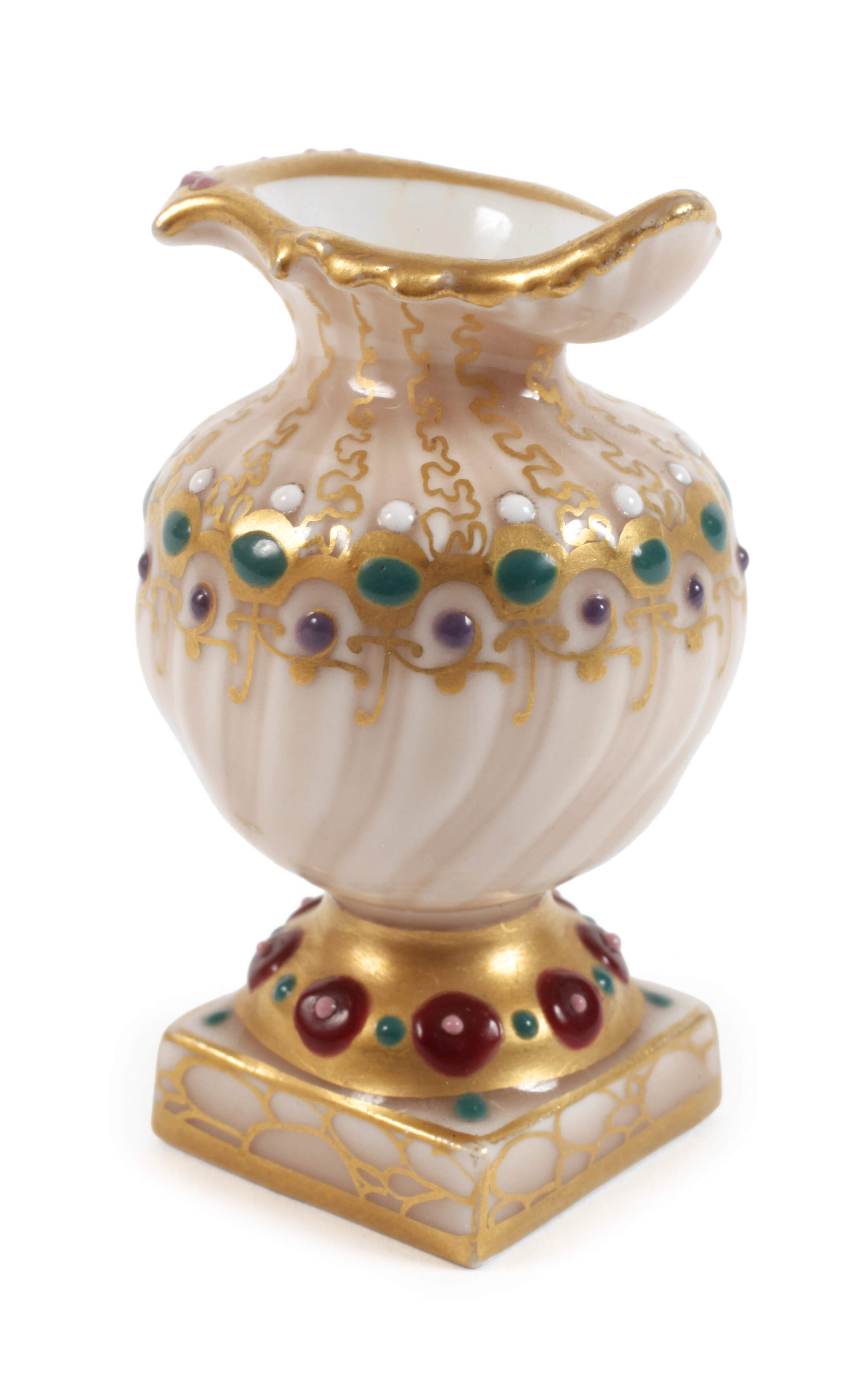 KPM Berlin Miniaturvase "Juwelendekor"