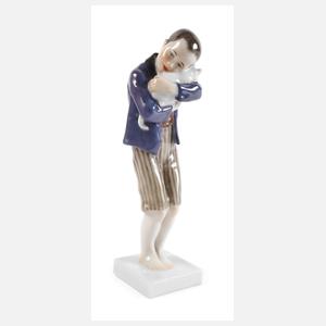 Meissen "Knabe mit Katze im Arm"
