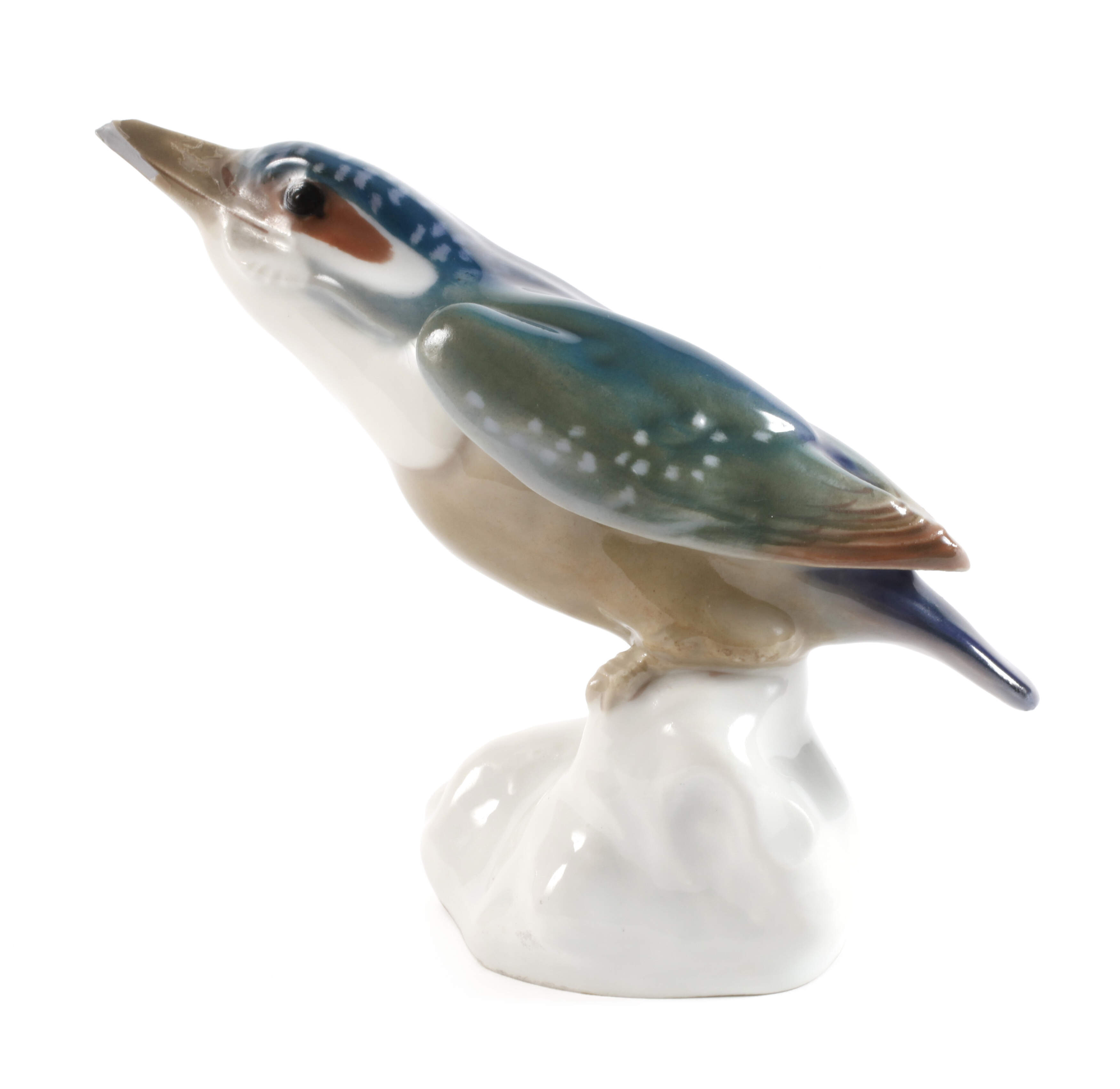 Meissen "Eisvogel, Kopf gestreckt"