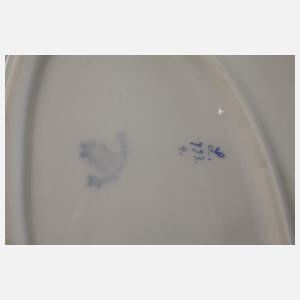 Nymphenburg großes Speiseservice "Blaues Würfelband"