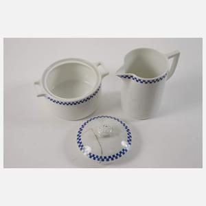 Nymphenburg Tee-/Kaffeeservice „Blaues Würfelband“