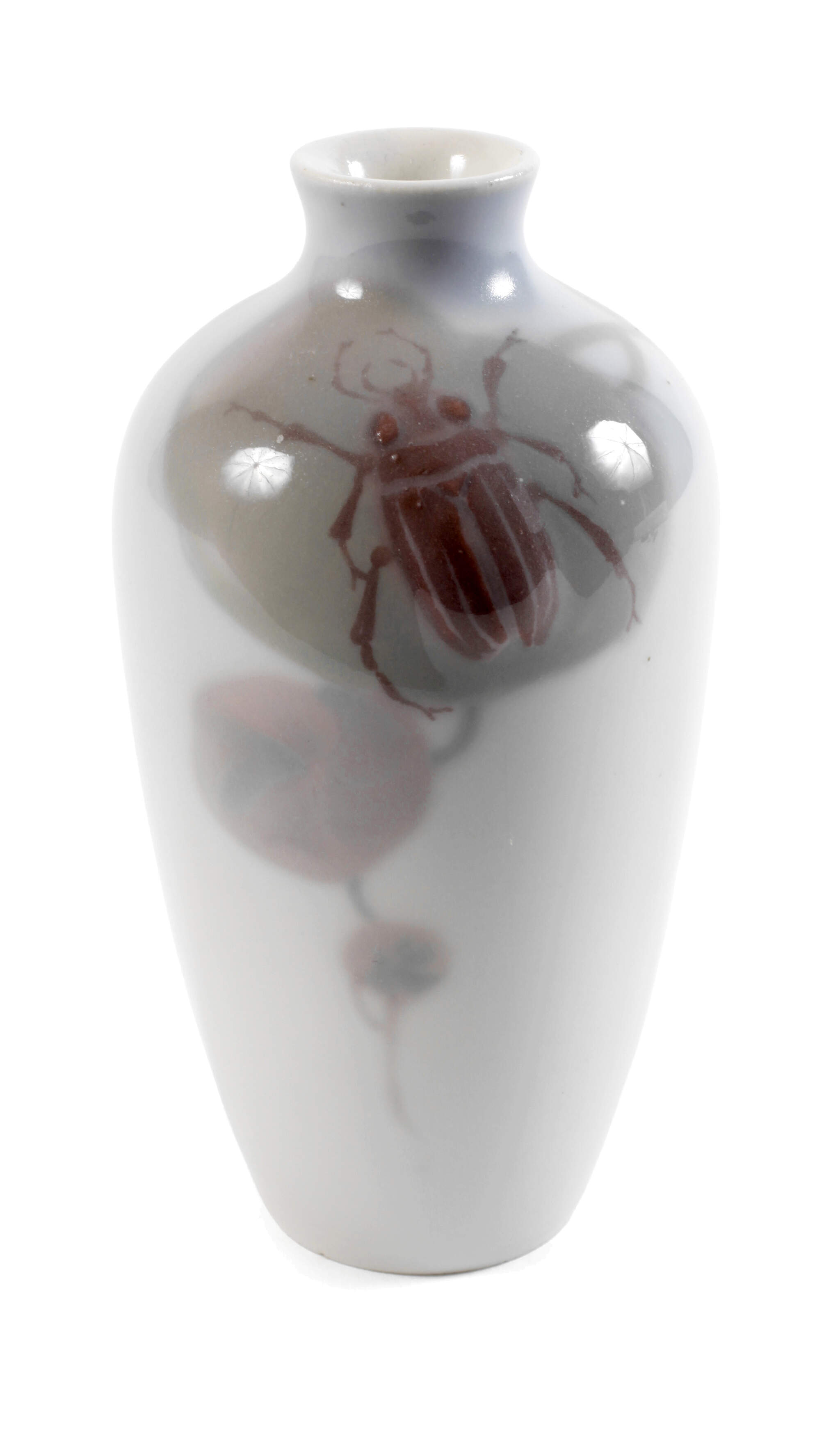 Rörstrand Schweden kleine Vase Maikäferdekor