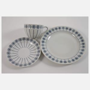 Selle Burgau Teeservice "Rädchendekor"