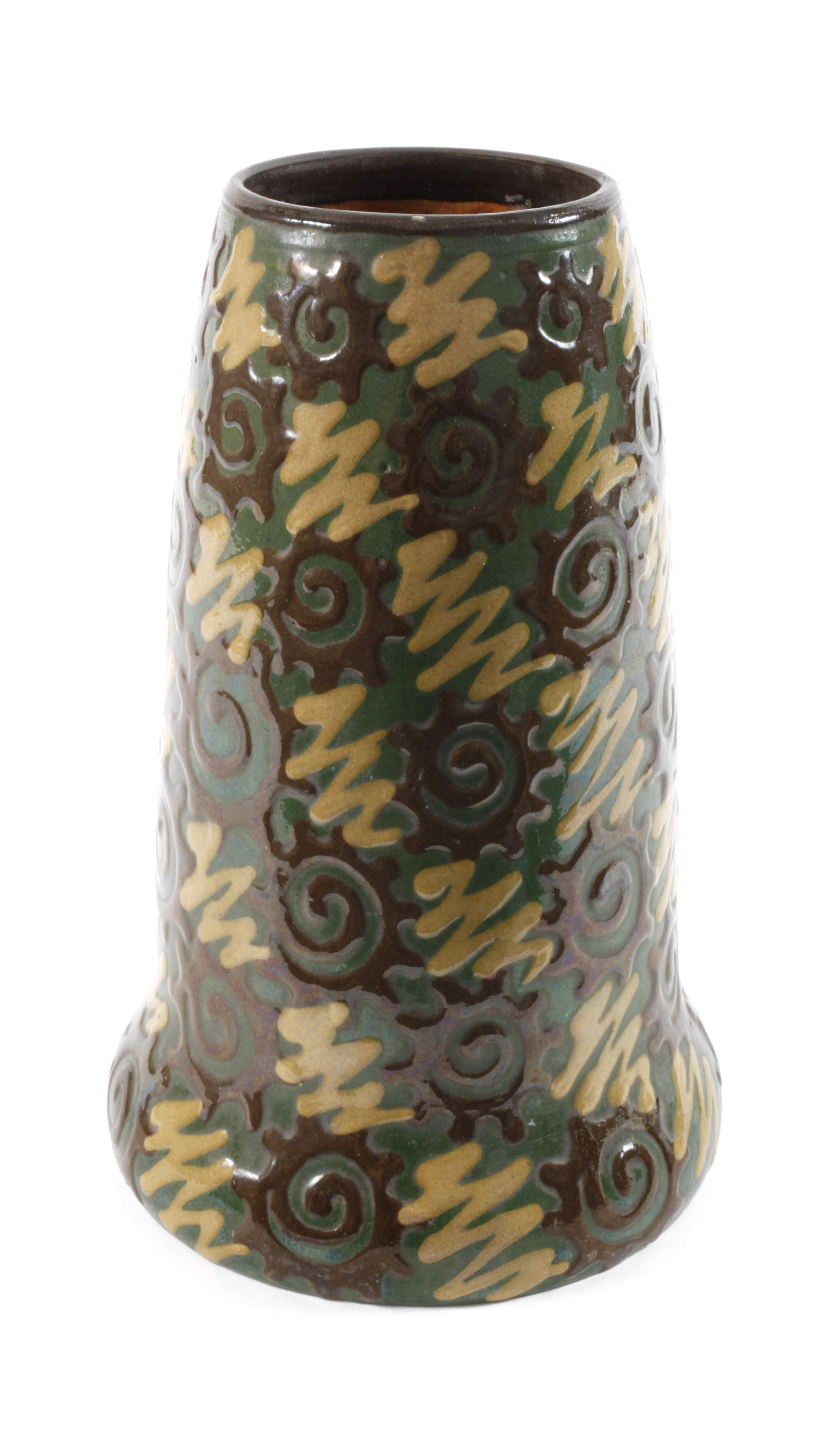 Vase Schlickermalerei