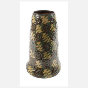 Vase Schlickermalerei