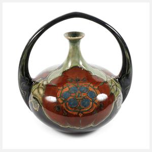 Rozenburg große Jugendstil Henkelvase