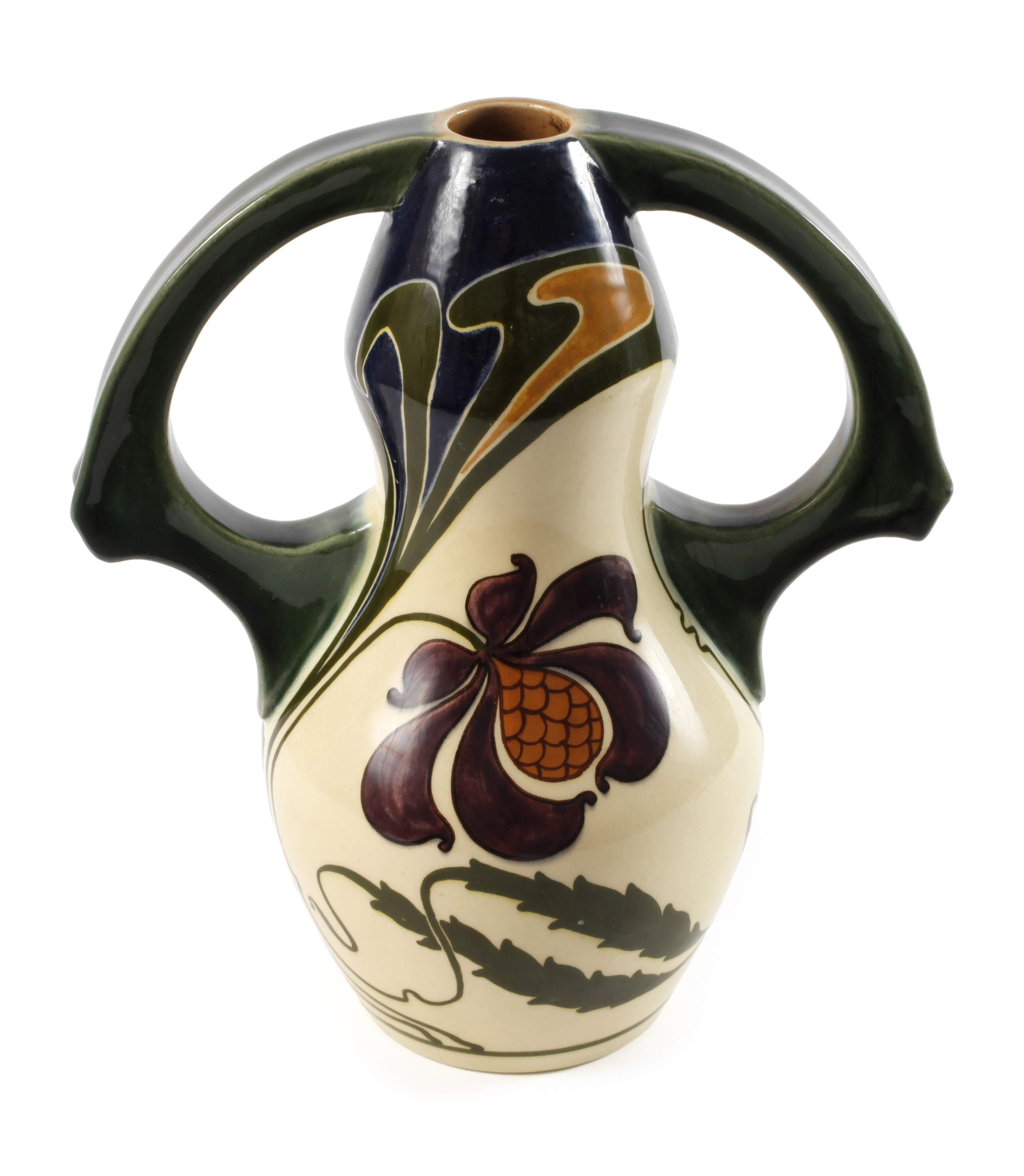 J. von Schwarz Henkelvase