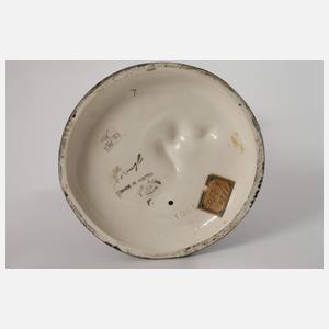 Goldscheider Wien "Damenakt mit Schäferhund"