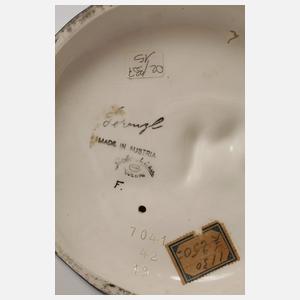 Goldscheider Wien "Damenakt mit Schäferhund"