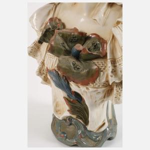 Royal Dux Böhmen große Mädchenbüste Jugendstil