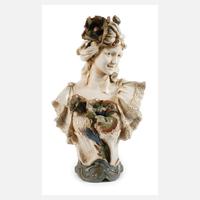 Royal Dux Böhmen große Mädchenbüste Jugendstil111