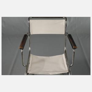 Paar Freischwinger Stahlrohr