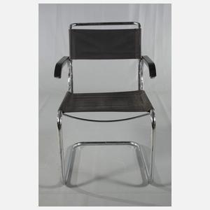 Marcel Breuer Paar Freischwingersessel D 40